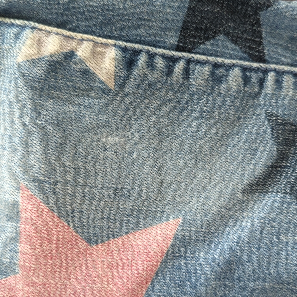 GAP legging jeans, Star pattern, pink, white, navy stars on jeans, size 5. - Picture 5 of 7